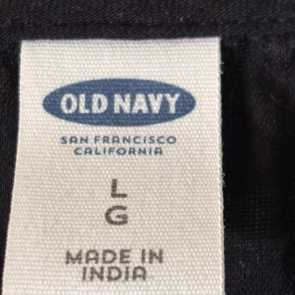Old Navy L black v-neck bell sleeve cotton rayon lightweight blouse top - Picture 7 of 8